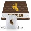 Picnic TIME NCAA Wyoming Cowboys Impressa Picnic Blanket, Lightweight Beach Blanket, Machine Washable, Outdoor Blanket, (Brown and Gold) view 1