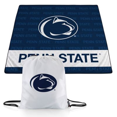Picnic TIME NCAA Penn State Nittany Lions Impressa Picnic Blanket, Lightweight Beach Blanket, Machine Washable, Outdoor Blanket, (Navy Blue and White) 60 x 50