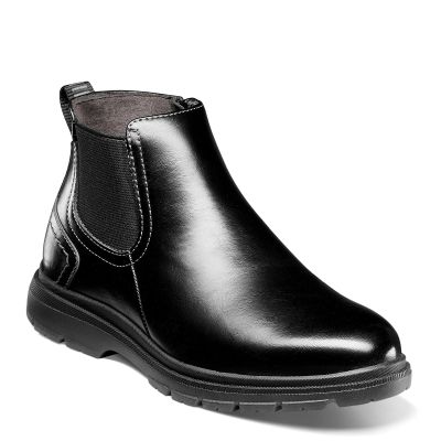 Florsheim Kid's Boys Lookout Jr. Plain Toe Gore Boot (Toddler/Little Kid/Big Kid) Black 11.5 Little Kid Medium