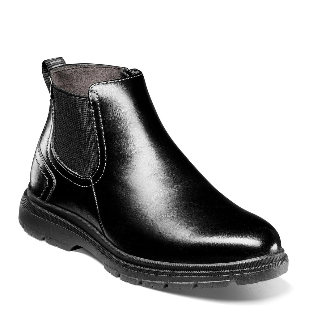 Florsheim Kid's Boys Lookout Jr. Plain Toe Gore Boot (Toddler/Little Kid/Big Kid) Black 11.5 Little Kid Medium