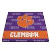 Picnic TIME NCAA Clemson Tigers Impressa Picnic Blanket, Lightweight Beach Blanket, Machine Washable, Outdoor Blanket, (Purple and Orange) view 3