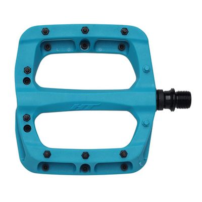 HT Components PA03A Nano P Platform Pedals, Body: Nylon, Spindle: Cr-Mo, 9/16'', Turquoise