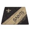 PICNIC TIME NFL New Orleans Saints Impressa Picnic Blanket, Lightweight Beach Blanket, Machine Washable, Outdoor Blanket, (Black and Gold) view 4