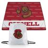 Picnic TIME NCAA Cornell Big Red Impressa Picnic Blanket, Lightweight Beach Blanket, Machine Washable, Outdoor Blanket, (Red and White) view 1