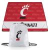 Picnic TIME NCAA Cincinnati Bearcats Impressa Picnic Blanket, Lightweight Beach Blanket, Machine Washable, Outdoor Blanket, (Red and White) view 1