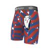 Shock Doctor Compression Short Underwear with BioFlex Cup. Athletic Support, Stars and Stripes, Adult, M view 1