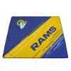 PICNIC TIME NFL Los Angeles Rams Impressa Picnic Blanket, Lightweight Beach Blanket, Machine Washable, Outdoor Blanket, (Blue and Yellow) view 4