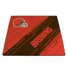 PICNIC TIME NFL Cleveland Browns Impressa Picnic Blanket, Lightweight Beach Blanket, Machine Washable, Outdoor Blanket, (Orange and Brown) view 4
