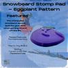 FRESHe Eggplant Snowboard Stomp Pad - Eggplant Grooves Pattern - Specialized Stomp Pad Designed for Better Grip & Adhesion to Snowboards (Eggplant) view 2