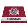 Picnic TIME NCAA Ohio State Buckeyes Impressa Picnic Blanket, Lightweight Beach Blanket, Machine Washable, Outdoor Blanket, (Red and White) view 3