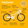 Retrospec Koda Plus Kids Bike for Boys & Girls Ages 6-8 Years - 20" Children's Bicycle, Adjustable Seat & Handlebars, Removable Training Wheels, Front Hand Brakes & Safety Bell view 4