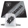 PICNIC TIME NFL Las Vegas Raiders Impressa Picnic Blanket, Lightweight Beach Blanket, Machine Washable, Outdoor Blanket, (Black and Gray) view 1