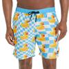 NEFF Mens Daily Hot Tub - for Swimming Board Shorts, White/Blue Ducky, 3X US view 1