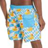 NEFF Mens Daily Hot Tub - for Swimming Board Shorts, White/Blue Ducky, 3X US view 3