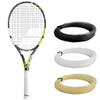 Babolat Pure Aero Lite Tennis Racquet (4 1/8" Grip) Strung with 16g White Syn Gut at Mid-Range Tension view 1