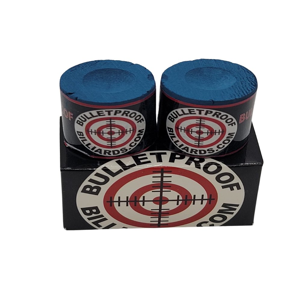 Bulletproof Double Barrel Premium Billiard Chalk (Blue) (3)