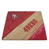 PICNIC TIME NFL San Francisco 49ers Impressa Picnic Blanket, Lightweight Beach Blanket, Machine Washable, Outdoor Blanket, (Red and Gold) view 4