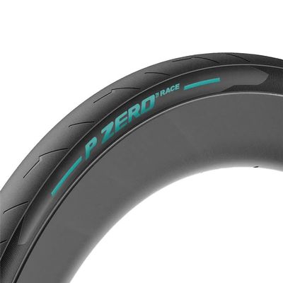 Pirelli P Zero Race Performance Bike Tire Color Edition, Road/Race Tube-Type Clincher, Lightweight All-Rounder, Superior Puncture Protect, (1) Tire, Turquoise Label, 700 x 26
