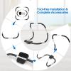 Goplus AB Fitness Crunch, Portable Abdominal Machine Workout Exerciser for Core Strength, Muscle Training, Sit Up AB Trainer for Home, Office, Gym (White) view 4