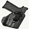 REVKEL Custom Kydex Molded OWB Paddle Holster for Springfield XDS 3.3" 9/40/45 w/Crimson Trace (LL-802). Black Left Hand Draw. Hand Crafted in Texas, USA. view 1