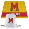Picnic TIME NCAA Maryland Terrapins Impressa Picnic Blanket, Lightweight Beach Blanket, Machine Washable, Outdoor Blanket, (Yellow and Red) view 1