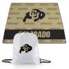 Picnic TIME NCAA Colorado Buffaloes Impressa Picnic Blanket, Lightweight Beach Blanket, Machine Washable, Outdoor Blanket, (Black and Gold) view 1