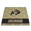 Picnic TIME NCAA Colorado Buffaloes Impressa Picnic Blanket, Lightweight Beach Blanket, Machine Washable, Outdoor Blanket, (Black and Gold) view 3