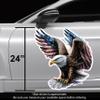 American Eagle Sticker 24 Inches - Patriotic USA Vinyl Decal - Weatherproof, Outdoor Glossy Vinyl Bumper Sticker - Proudly Made in The USA view 2