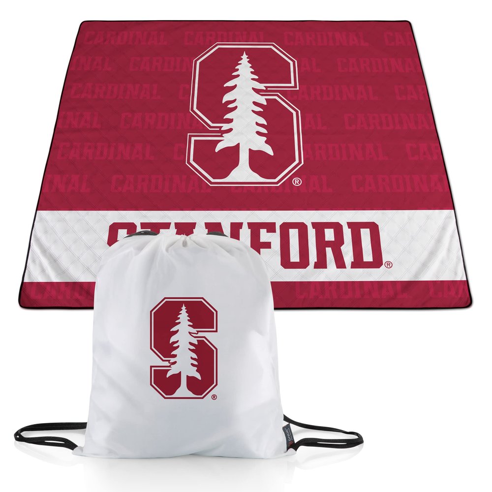 Picnic TIME NCAA Stanford Cardinal Impressa Picnic Blanket, Lightweight Beach Blanket, Machine Washable, Outdoor Blanket, (Red and White)