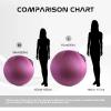 Howdy Bally Protective Cover for Home-Use Yoga/Exercise/Balance Ball with Convenient Carry Handles - Foldable, Durable Anti-Burst Cover for Sitting Ball Chair, Office Use - 55cm view 4