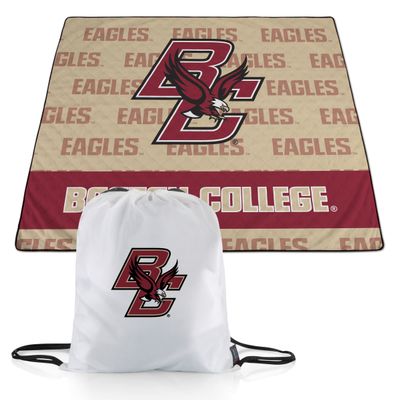 Picnic TIME NCAA Boston College Eagles Impressa Picnic Blanket, Lightweight Beach Blanket, Machine Washable, Outdoor Blanket, (Red and Beige)