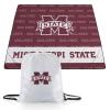 Picnic TIME NCAA Mississippi State Bulldogs Impressa Picnic Blanket, Lightweight Beach Blanket, Machine Washable, Outdoor Blanket, (Red and White) view 1