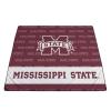 Picnic TIME NCAA Mississippi State Bulldogs Impressa Picnic Blanket, Lightweight Beach Blanket, Machine Washable, Outdoor Blanket, (Red and White) view 3