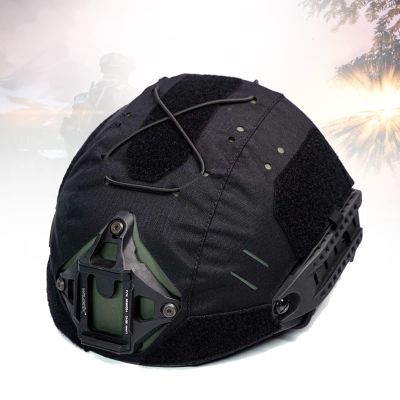Tactical Helmet Cover For Af Helmet, With Elastic Fixed Straps,1000d Nylon Waterproof Material, For Airframe Airsoft Helmets Only. (Black)