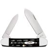 Case XX WR POCKET KNIFE JIGGED BUFFALO HORN CANOE, ITEM 65029, LENGTH CLOSED 3 5/8 INCH (BH2131 SS) view 1