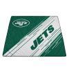 PICNIC TIME NFL New York Jets Impressa Picnic Blanket, Lightweight Beach Blanket, Machine Washable, Outdoor Blanket, (Green and Silver) view 4