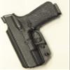 REVKEL Custom Kydex Molded IWB/AIWB Holster Compatible with Springfield XDS MOD 2 3.3". Black Right Hand Draw. Hand Crafted in Texas, USA. view 1
