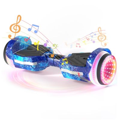 SIMATE Scooter, Colorful LED Light-Up Wheels, Bluetooth Speakers and APP, Dual 250W Motors, 8.5 mph Max Speed & 8.5 Miles Max Range, Gifts for Kids Adults Girls Boys