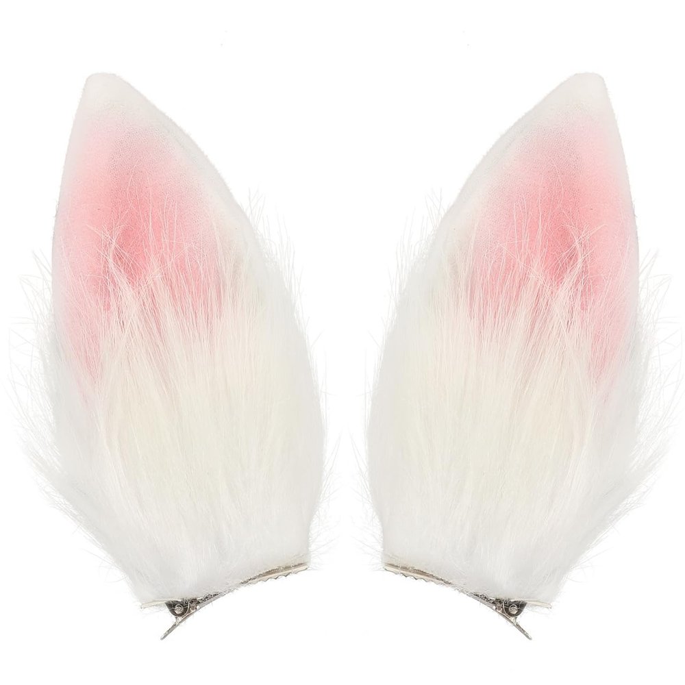 Totority Bunny Ears Cosplay Rabbit Ear Headdress Furry Hair Clips Party Costume Props for Easter Party