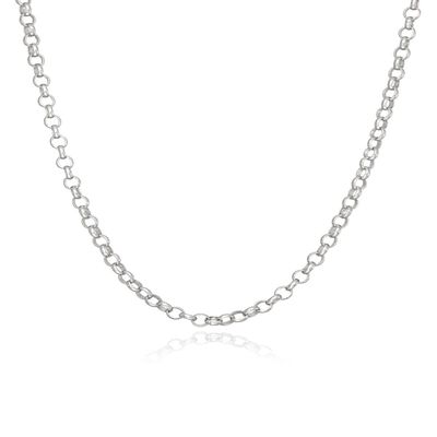 2.1mm Rolo Chain Necklace - 925 Sterling Silver - 030 Cable 16" 18" 20" 24"