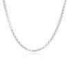 2.1mm Rolo Chain Necklace - 925 Sterling Silver - 030 Cable 16" 18" 20" 24" view 1