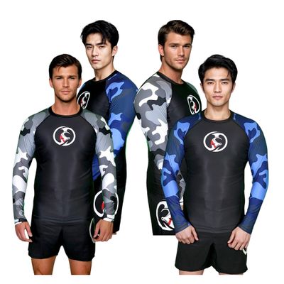 KOMBAT USA Rash Guard for Men BJJ KC Ocean & Snow | BJJ Rash Guards for Men | Compression Shirt | Mens Rashguard Long Sleeve (as1, Alpha, s, Regular, Regular, Black)