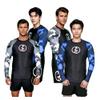 KOMBAT USA Rash Guard for Men BJJ KC Ocean & Snow | BJJ Rash Guards for Men | Compression Shirt | Mens Rashguard Long Sleeve (as1, Alpha, xx_l, Regular, Regular, Black) view 1