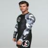 KOMBAT USA Rash Guard for Men BJJ KC Ocean & Snow | BJJ Rash Guards for Men | Compression Shirt | Mens Rashguard Long Sleeve (as1, Alpha, xx_l, Regular, Regular, Black) view 4
