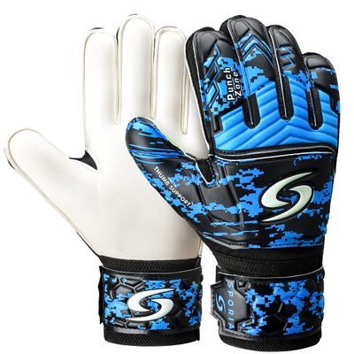SPORIA Goalie Gloves Adult Youth Goalkeeper Gloves with Removable 5 Finger Saver, Breathable Soccer Goalie Gloves with Strong Wrist Support 4MM Latex Youth Goalie Gloves