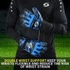 SPORIA Goalie Gloves Adult Youth Goalkeeper Gloves with Removable 5 Finger Saver, Breathable Soccer Goalie Gloves with Strong Wrist Support 4MM Latex Youth Goalie Gloves view 4