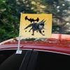 DC League of Super Pets Ace Car Truck Flag with Window Clip On Pole Holder - Left Driver Side view 2
