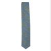 Boys Slim Tweed Plaid Check Formal Wedding Smart Casual Gray Blue Tie Neckwear Acessory Set view 1