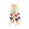 Meanswood Dumbbell Rack Weight Rack for Home Gym Dumbbell Stand in Wood Made in Italy (155LBS-6 Weights) view 1