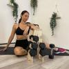 Meanswood Dumbbell Rack Weight Rack for Home Gym Dumbbell Stand in Wood Made in Italy (155LBS-6 Weights) view 4